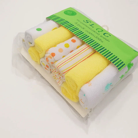SLQC - Pack of 12 Face Towels - Yellow - China