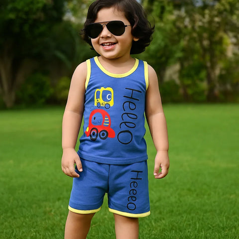 Sando & Shorts - Blue - Hello Car