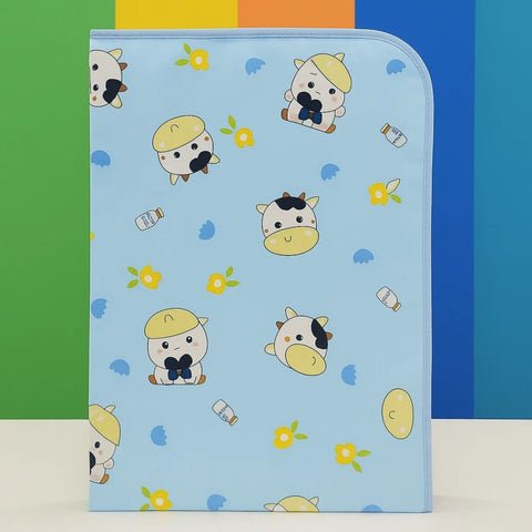 Diaper Changing Sheet - Medium - 27*19 Inches - Blue - Milk