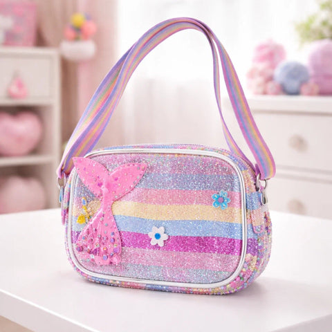 Girl's - Fashion Crossbody Bag - White - Shining Fish - 118802