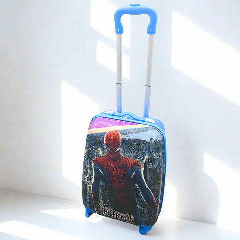 4 Wheels - Kids Travel Trolley - Blue - Ultimate Spiderman
