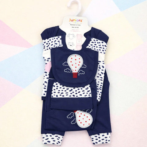 Junior's - Cotton Interlock - 6 Pieces - Balloon - Starter Set - Navy
