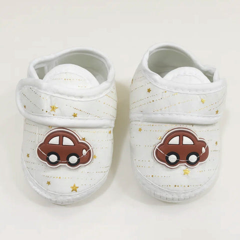 Xiao - Booties - White - Stars Car