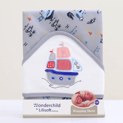 Velvet - Wrapping Sheet - Ship - Grey - 25