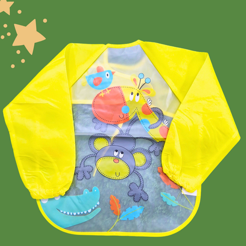 Apron Bib - Yellow - Monkey