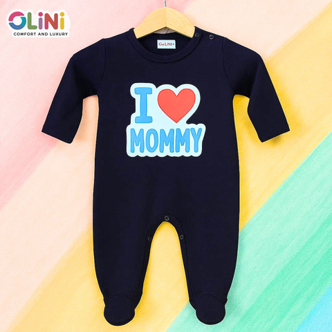 OLINI - Fleece - Romper - Navy - Mommy