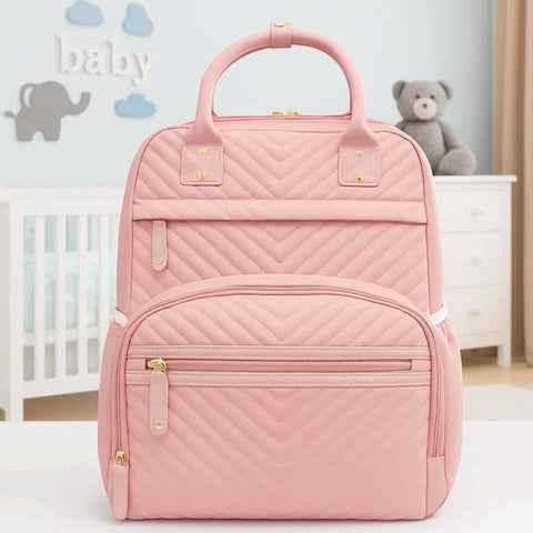 Sarah Aly - Fashion Waterproof Diaper Backpack - Pink