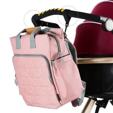 Fashion Way - Waterproof Diaper Backpack - Pink