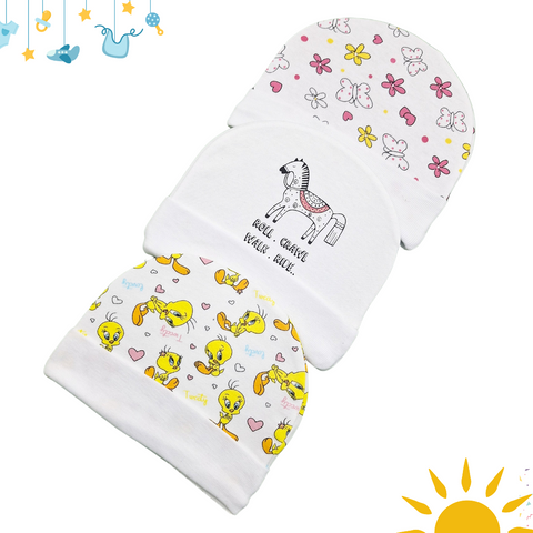 BRL - Pack of 3 Caps - White - Crawl