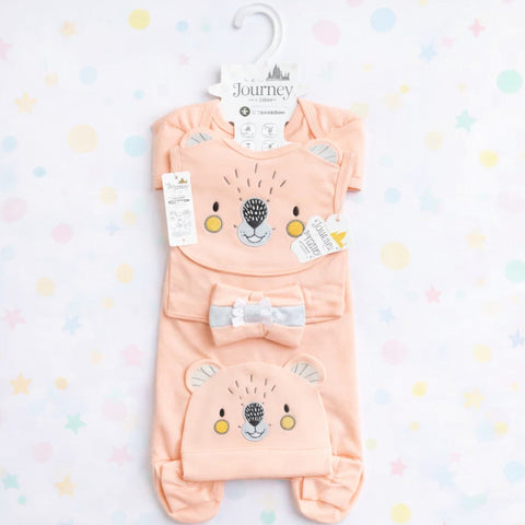 JL - Cotton Interlock - 10 Pieces - Sprinkle Bear - Starter Set - Pink