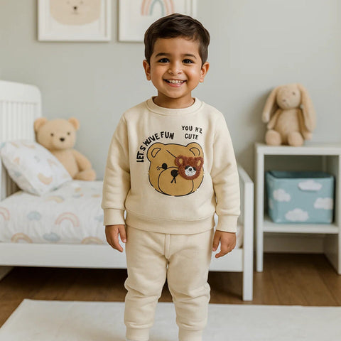 Wow - 2 Pieces - Suit Set - Off White - Fun - 25