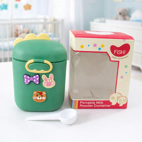 Fish - Milk Container - Large - Three - Green