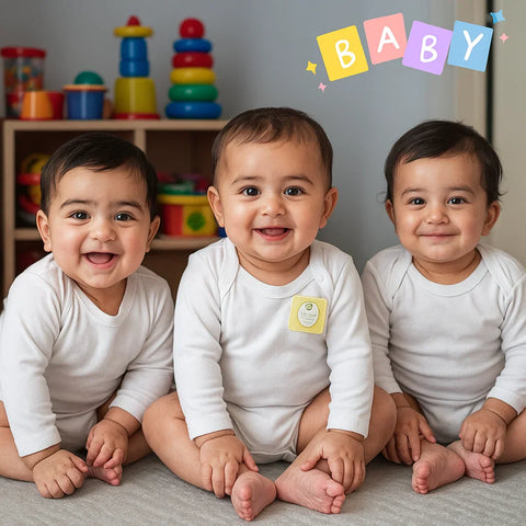 Super Kid Pack of 3 Body Suits - White
