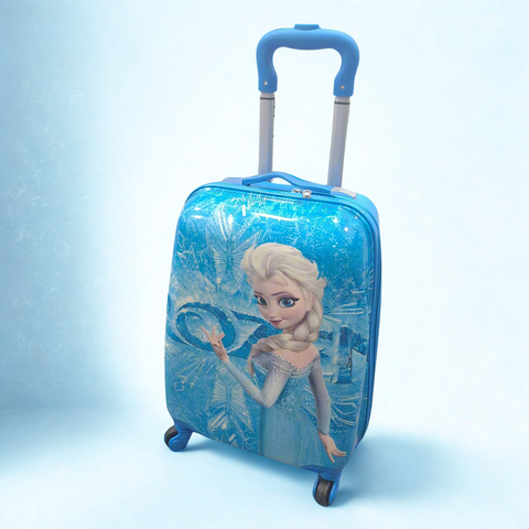4 Wheels - Kids Travel Trolley - Blue - Frozen