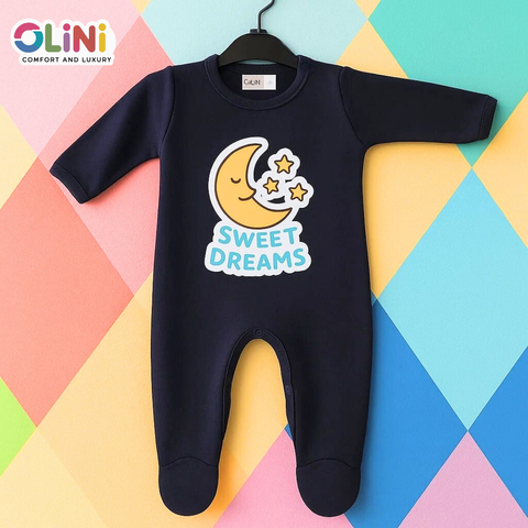 OLINI - Fleece - Romper - Navy - Sweet Dreams