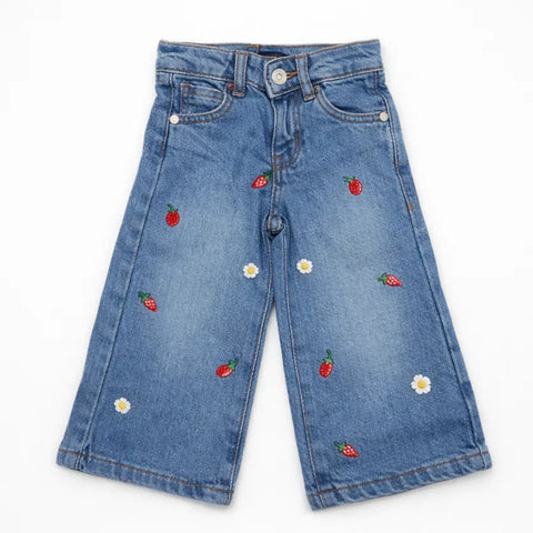 MNG - Bell Bottom - Jeans - Light Blue - Embroidered - (1-6Y)