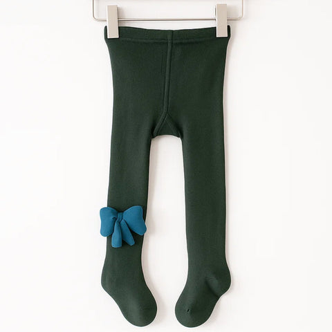 Sunny Time - Legging - Bow - Green - (M-2-3 Years)