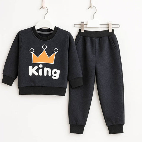 Nijntje - 2 Pieces - Suit Set - Grey - Crown King