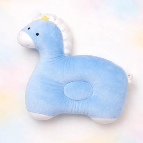 Plush Pillow - Blue - Camel