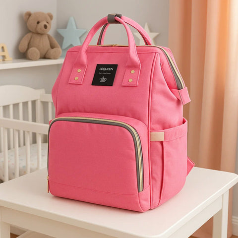Street Six - Waterproof Diaper Backpack - Pink