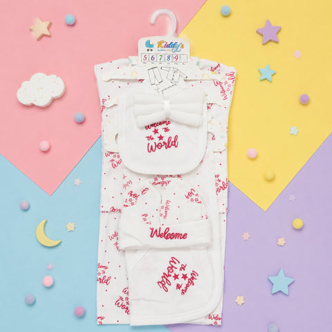 Kiddy's - Cotton Interlock - 9 Pieces - Welcome - Starter Set - Red