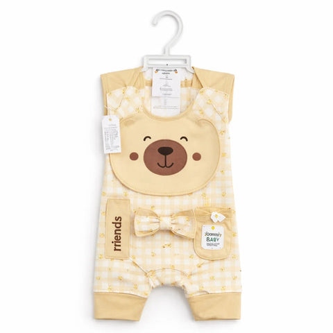 JL - Cotton Interlock - 10 Pieces - Bear Friends - Starter Set - Yellow