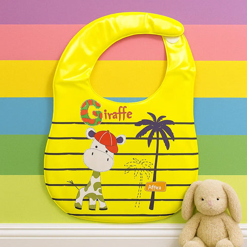 Baby Bib - Yellow - Giraffe