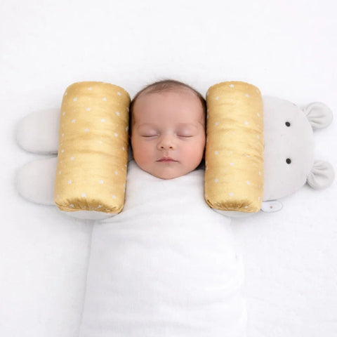 Silk - Head Shaping Pillow - Golden - Stars