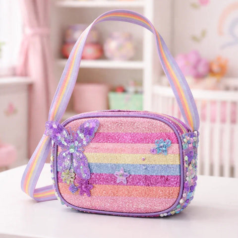Girl's - Fashion Crossbody Bag - Purple - Shining Fish - 118802
