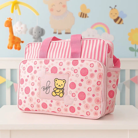 2 Pieces Flowers & Hearts Bag Set