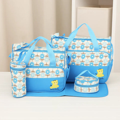 5 Pieces Flowers Bag Set
