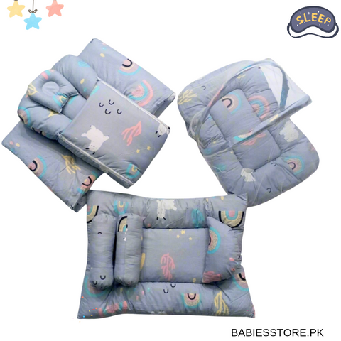 8 Pieces Bedding Set - Vol 03-25 - Grey - Sheep