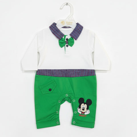 GM - Romper - Green - Mickey