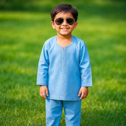 TBS - Kurta Shalwar - Vol 25 - Sky Blue