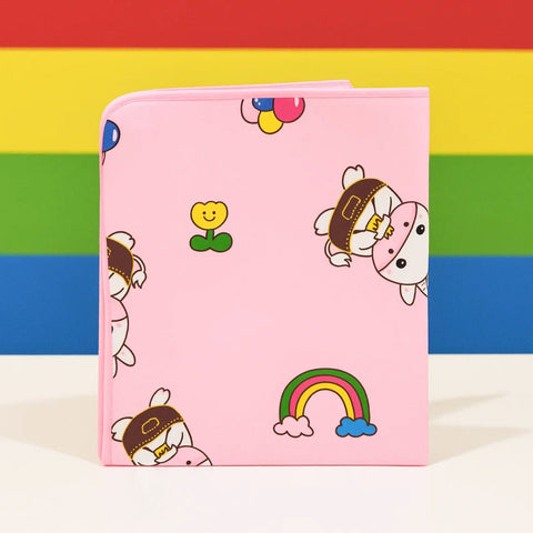 Diaper Changing Sheet - Large - 31*24 Inches - Pink - Clouds & Balloons