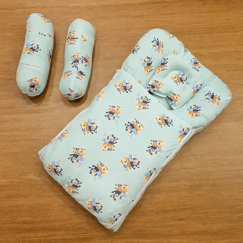Carry Nest With Pillows - Vol 08-25 - Green - Characters