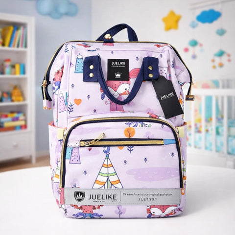 Juelike - Waterproof Diaper Backpack - Purple - Fox