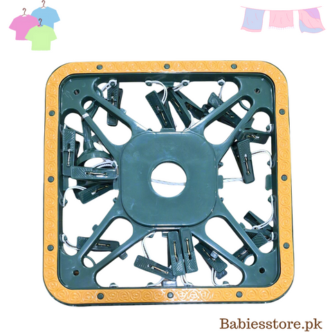 Clothes Laundry Hangers - Square - 18 Clips