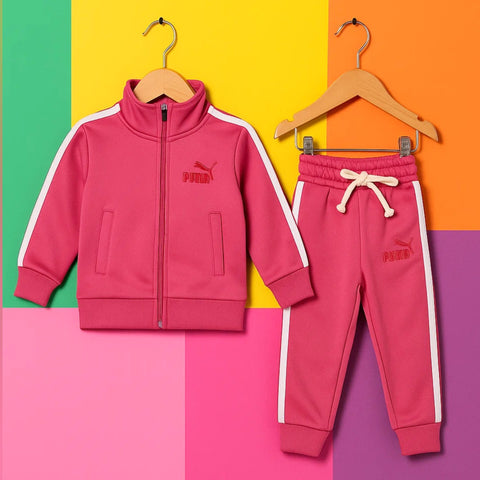 Pum - 2 Pieces - Suit Set - Pink - Stripes