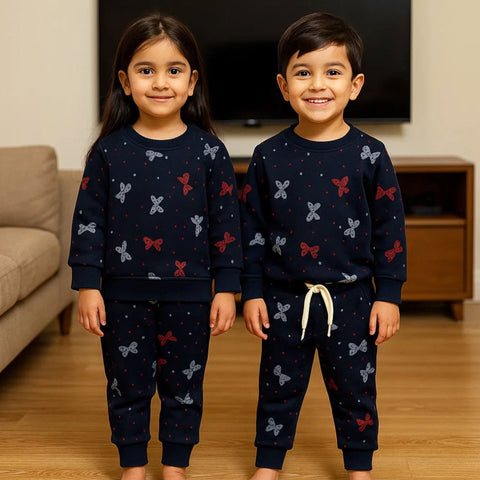 Z Kids - 2 Pieces - Suit Set - Navy Blue - Butterfly - 25