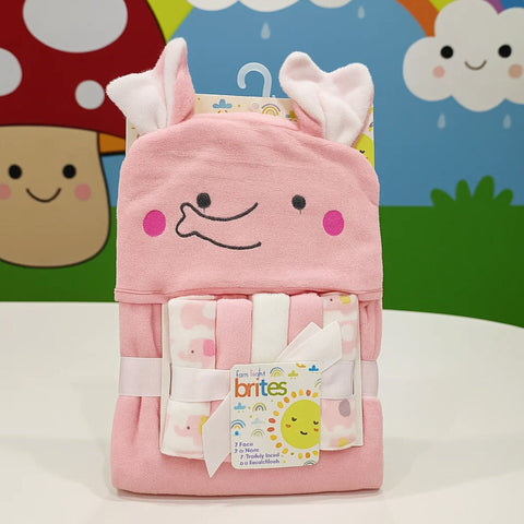 6 Pieces - Bath Towel - Gift Set - Pink - Elephant - China