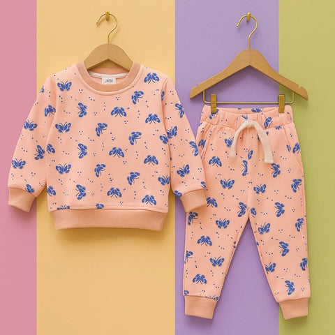 Z Kids - 2 Pieces - Suit Set - Peach - Butterfly - 25