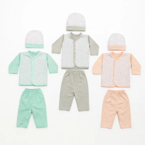 B&B - Cotton Jersey - Newborn Night Suits - GGP - Dots - 26