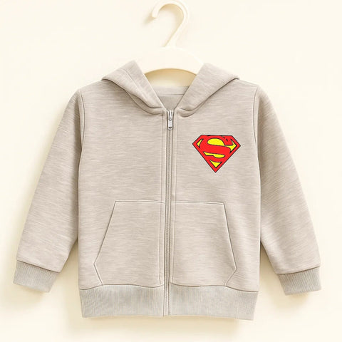 Infinity Kids - Hoodie - Light Grey - Superman