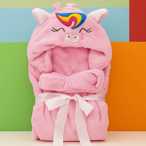 Kolaco - Hoodie Blanket - Pink - Cute Cat
