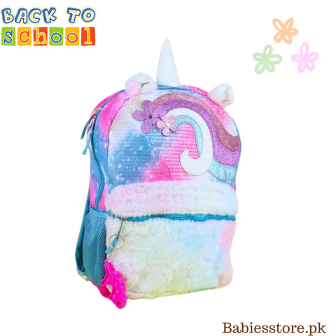 School Bag - Unicorn - Blue