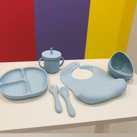 6 Pieces - Silicon Feeding Set