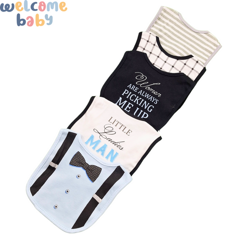 Aifeier - Pack of 5 Bibs - Boys - Theme 7