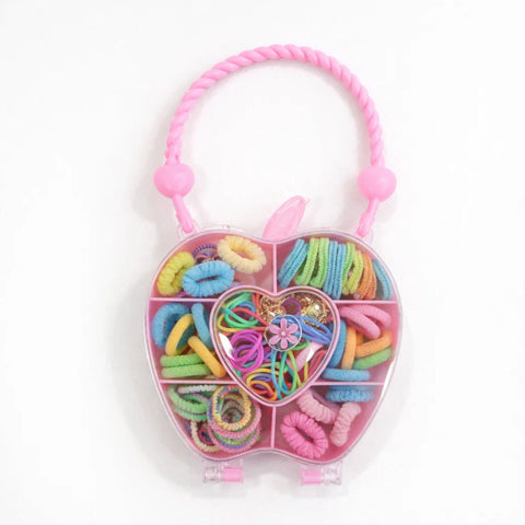 Apple Shaped - Girl's Accessory Set - Ponies Catchers Bands