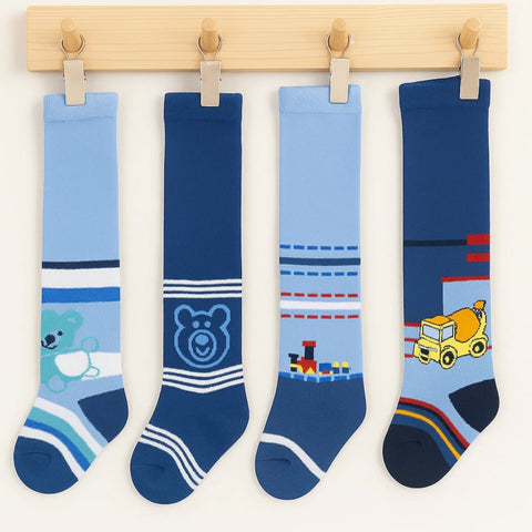 Pack of 4 for Boys Leggings - 0 to 3 Months - D1